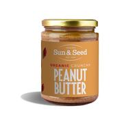 Organic Crunchy Peanut Butter by Sun & Seed - 500g - Crunchy Nut Butter - Plant Based - High in Protein - Made From 100% Organic Peanuts - Palm Oil Free - Vegan Butter