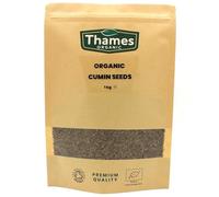 Organic Cumin Seeds - Raw, Vegan, GMO-Free, Certified Organic - No Additives or Preservatives - Rich in Nutrients and Flavor - Perfect for Spice Blends and Seasonings - Thames Organic 1kg
