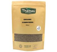 Organic Cumin Seeds - Raw, Vegan, GMO-Free, Certified Organic - No Additives or Preservatives - Rich in Nutrients and Flavor - Perfect for Spice Blends and Seasonings - Thames Organic 250g