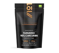 Organic Curcumin 95% with Black Pepper - 475mg Curcuminoids - 60 Vegan Capsules - High Strength Turmeric Supplement - 2 Months Supply by Alpha01