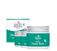 Organic Diaper Balm by Earth Mama | Safe Calendula Cream to Soothe and Protect Sensitive Skin, Non-GMO Project Verified, 2-Fluid Ounce (3-Pack)