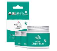 Organic Diaper Balm by Earth Mama | Safe Calendula Cream to Soothe and Protect Sensitive Skin, Non-GMO Project Verified, 2-Fluid Ounce (3-Pack)