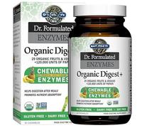 Organic Digest Enzymes, Tropical Fruit Flavor, Gluten Free, Dairy Free, 90 Chewables