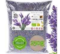 Organic Dried Lavender Buds (0.55lb / 250g) - Ultra Fragrant Natural Wholesale Lavender Flowers for Sachets, Wedding Toss, Soap Making, Candle Decor, Crafts - Long Lasting Scent - Atlantis Organica
