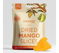 Organic Dried Mango Slices - Soft & Juicy, No Artifical Added Sugar - Naturally Ripened, Gluten-Free, Vegan, Non-GMO, High in Vitamin C & Fiber - Healthy All-Natural Snack - 450 Grams | 01 Lbs