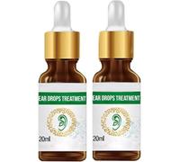 Organic Ear Ringing Remedy Drops,Ear Drops for Ear Infection Treatment,Tinnitus Relief,Pain & Earache Drops, Relieves Ear Aches,Swimmer's Ear (2 pcs)