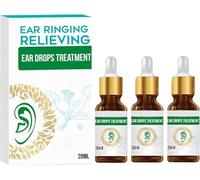 Organic Ear Ringing Remedy Drops - Ear Drops to Help Stop Ringing in The Ears, Tinnitus Relief, Noises in Ears, Relieves Pain, and Discomfort, Relieves EarAches, Swimmer's Ears, 20ml (3)