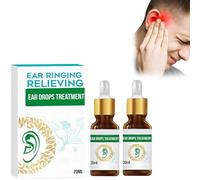 Organic Ear Ringing Remedy Drops,Tinnitus Ear Drops,Natural Ear Drops for Ear Infection Treatment,Tinnitus Relief,Noises in Ears,Pain and Discomfort (2 Pcs)