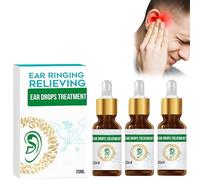 Organic Ear Ringing Remedy Drops,Tinnitus Ear Drops,Natural Ear Drops for Ear Infection Treatment,Tinnitus Relief,Noises in Ears,Pain and Discomfort (3 Pcs)