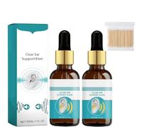 Organic Ear Support Elixir, Tinniease Spray for Tinnitus, Tinnitus Relief for Ringing, Cleans The Ears, for Travel & Daily Refresh (2pcs)