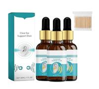 Organic Ear Support Elixir, Tinniease Spray for Tinnitus, Tinnitus Relief for Ringing, Cleans The Ears, for Travel & Daily Refresh (3pcs)