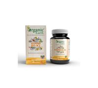 Organic Earth Vitamin D3 + K2 , Supports Bone & Immune Health - 60 Capsules