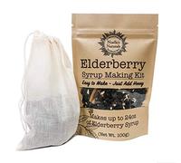 Organic Elderberry Syrup Kit - Makes 24oz of Syrup - Includes Free Brew Bag - DIY - Natural Immune Support - Organic Elderberries - Ginger - Cloves - Cinnamon Sticks - Organic Spices