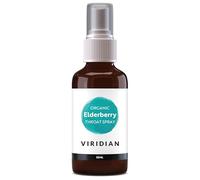 Viridian -100% Organic Elderberry Throat Spray - fresh extracts with manuka 50ml
