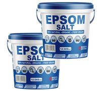 Organic Epsom Salt 12.5Kg X 2 - 25Kg Bucket Natural Bath Salts