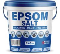 Organic Epsom Salt 1Kg Bucket Natural Bath Salts