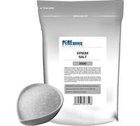 Organic Epsom Salt Vegan Epsom Salts for Bath Bathing Bath Bombs | 100% Pharmaceutical | FCC Food Grade | Natural Magnesium Sulphate by Pure Source Nutrition (200g)