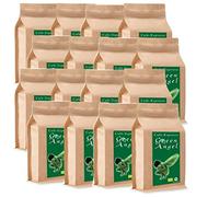 Organic Espresso / Cafe Coffee Beans "Green Angel" (16 X 1000g Ground) - 100 % Arabica - Top Coffee - Low in Acidity and Digestible, Gentle and Freshly Roasted