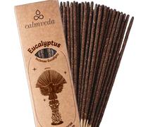 Organic Eucalyptus Incense Resin Smudge - 24+ Sticks, Crisp Rainforest Feel