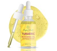 ORGANIC EXTRACT Turmeric Body Oil - 1 fl oz / 30 ml - Natural Skin Brightening Essential Oil - Non-Greasy, Ultra-Hydrating, Fast Absorbing Facial Repair Serum - Cleanses Skin, Fights Acne, Evens Tone