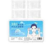 Organic Face Cleansing Cotton Pads - 150 Count Soft Stretchable Makeup Removal, Facial Gentle Textured Cotton Rounds for Skincare Sensitive Skin Daily Face Wash Beauty Routine Travel Home Spa Salon So