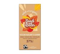 Organic & Fairtrade Milk Hazelnut & Almond Bar 85g - Pack of 8
