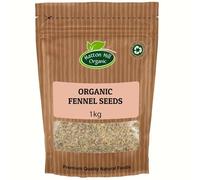 Organic Fennel Seeds 1kg by Hatton Hill Organic | Aromatic & Sweet, Ideal for Cooking, Baking, and Teas - 100% Pure & Natural