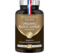 Organic Fermented Black Garlic - 90 Capsules - Nutrimea | Odourless - Aged organic black garlic extract - 90 vegan capsules - gluten free - GMO free