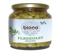 Organic Flageolet Beans - in Glass Jars 350g by Biona