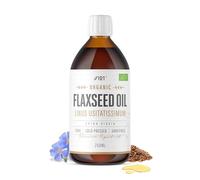 Organic Flaxseed Oil 250ml - Extra Virgin & Cold Pressed Premium Flaxseed Oil - Sustainably Sourced - for Keto, Paleo & Vegan Diets - By Alpha01