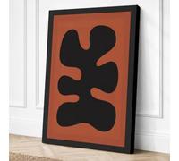 Organic Form Minimalist Canvas Wall Art Print 36x24 Inch (91 x 61 cm)