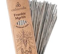 Organic Frankincense Resin Incense Sticks - (24+ Smudge Incense, 9 Inches) Thick Church Incense for Catholic Worship with Frankincense & Myrrh Resin (Loban Olibanum Incense)