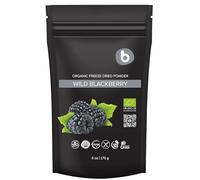 Organic Freeze Dried Wild BlackBerry Powder from Frozen Blackberries, Antioxidant Superfood, for Smoothies, Baking and Flavoring, Rich in Vitamin C, K, B9, 170g