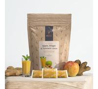 Organic Fresh Ginger & Turmeric Shots | Immunity Booster | Digestion | Gut Health | Energy | Raw Pressed Ginger, Turmeric & Apple Juices | 30 Shots Frozen | Britt's Superfoods | Bulk Wellness Shots