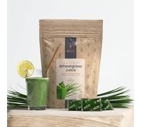 Organic Fresh Wheatgrass Shots | High Nutritional Content - Raw Wheatgrass Juice | Energy | Immune System | Performance | Digestion | Healthy Hair & Skin | 14 Shots Frozen | Britt's Superfoods