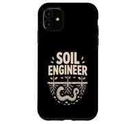 Organic Gardener SOIL ENGINEER Earthworm Roots Case for iPhone 11