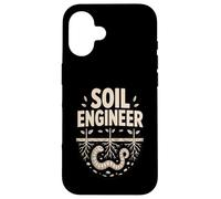 Organic Gardener SOIL ENGINEER Earthworm Roots Case for iPhone 16