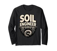Organic Gardener Soil Engineer Earthworm Roots Long Sleeve T-Shirt