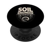 Organic Gardener SOIL ENGINEER Earthworm Roots PopSockets Adhesive PopGrip