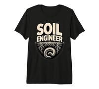 Organic Gardener Soil Engineer Earthworm Roots Premium T-Shirt