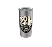 Organic Gardener Soil Engineer Earthworm Roots Stainless Steel Insulated Tumbler