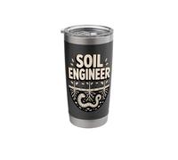 Organic Gardener Soil Engineer Earthworm Roots Stainless Steel Insulated Tumbler