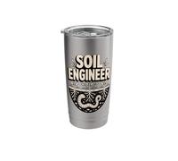 Organic Gardener Soil Engineer Earthworm Roots Stainless Steel Insulated Tumbler
