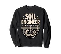 Organic Gardener SOIL ENGINEER Earthworm Roots Sweatshirt