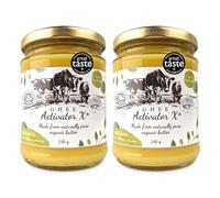 Organic Ghee 500g (2 x 250g Pack) | Free Range, Grass Fed English Butter | Certified Organic Clarified Ayurveda | Activator X: Rich in Vitamin A, D3, E, K2 | Vegetarian