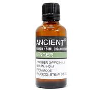 Organic Ginger Essential Oil 50Ml - Natural Digestive & Wellness Remedy