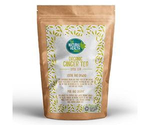 Organic Ginger Loose Leaf 100g | Soil Association Certified | Ginger Tea Organic | Made in UK | Vegan, Healthy Tea | Spiced Tea for Digestion | Climate Pledge Friendly By The Natural Health Market