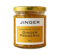 Organic Ginger Preserve - Handcrafted Small Batch Fruit Preserve - Bold Spiced Spread with Citrus Brightness - Gourmet Toast, Cheese & Yogurt Topping (8oz, Ginger)
