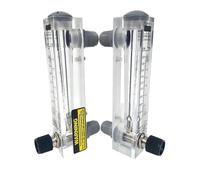 Organic Glass Rotor Floater Panel Type Flow Meter Gauge Liquid Water Air LZM-15Z 1Pcs(10-50 L - min)