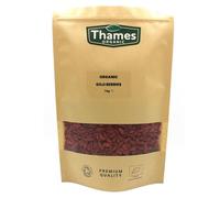 Organic Goji Berries 1kg - Nutrient-Dense Superfood, No Additives, No Preservatives, Raw, Vegan, and Non-GMO - Perfect for Boosting Energy and Immunity - Thames Organic